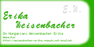 erika weisenbacher business card